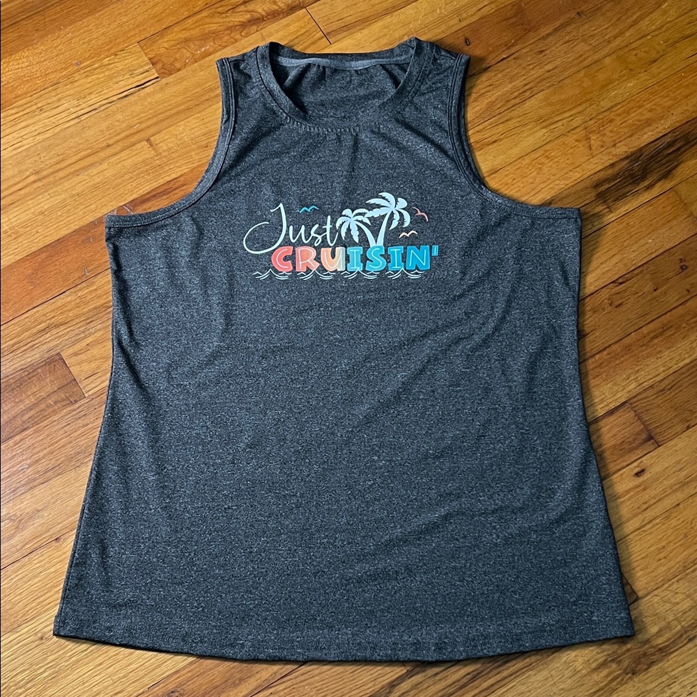 Gray 'Just Cruisin' Tank Top